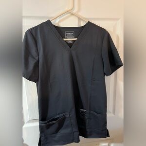 Dark gray Cherokee scrub top